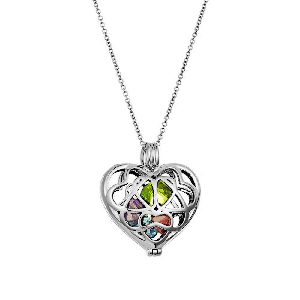 18+2 Delight Jewelry Believe in Yourself Infinity Ring Heart Locket Necklace 